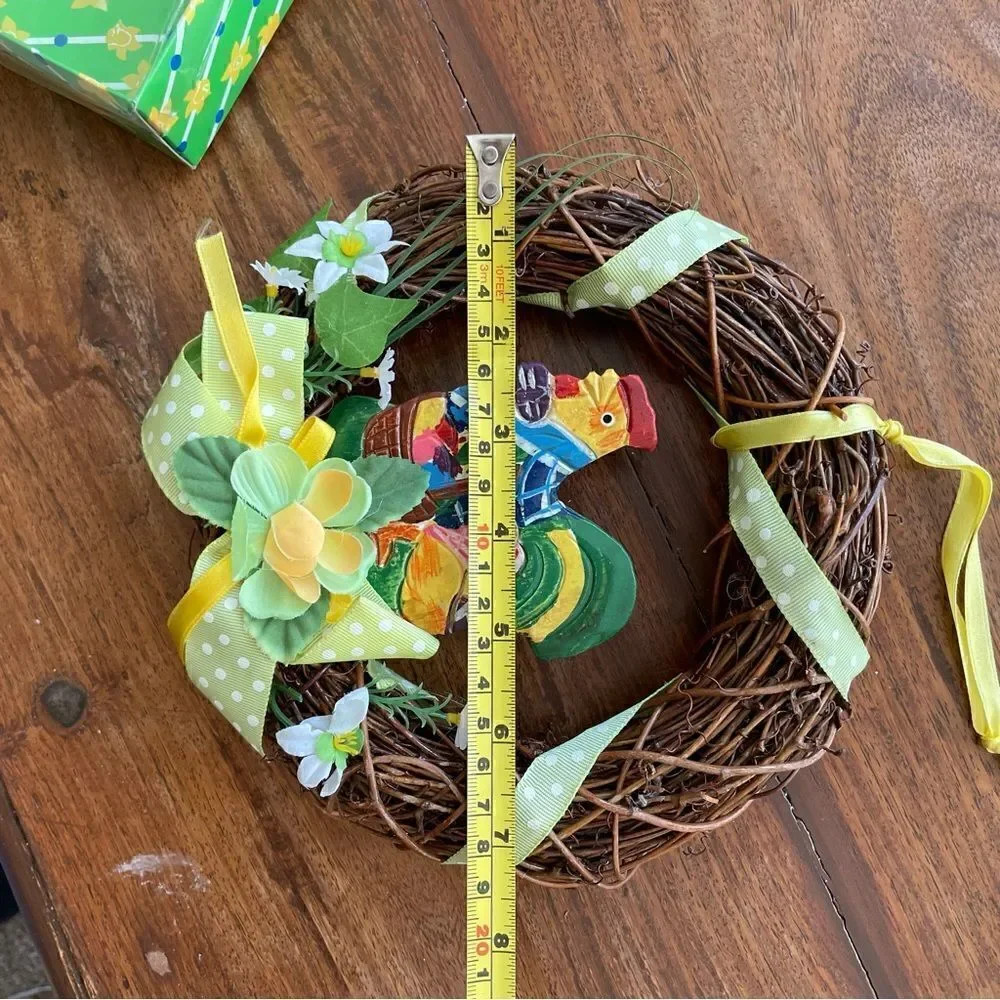 Spring/ Easter Wreath Small Vintage 90s